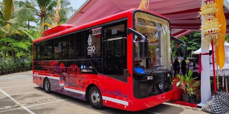 41 Bus Listrik Digunakan Untuk KTT G20, Termasuk Buatan Dalam Negeri