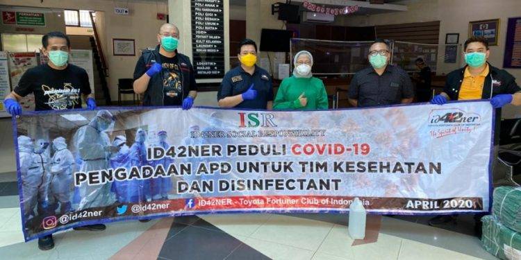 Aksi Nyata Id42ner saat Covid-19, Berbagi APD dan Sembako di Chapter Seluruh Indonesia