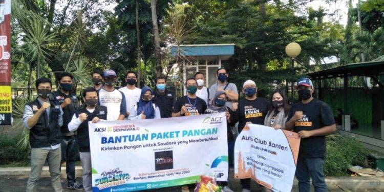 Auto Club Banten Bersama ACT Kembali Bagikan Puluhan Sembako