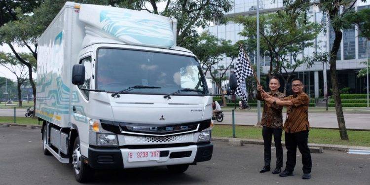 B-Log Uji Truk Listrik Fuso eCanter di Rute Tangerang dan Balaraja