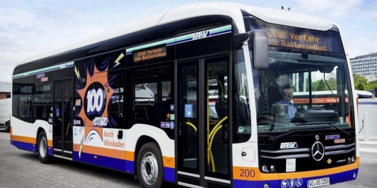 ESWE Terima Bus Listrik Mercedes Benz eCitaro Yang Ke-100, Kendaraan Umum Wiesbaden Jerman