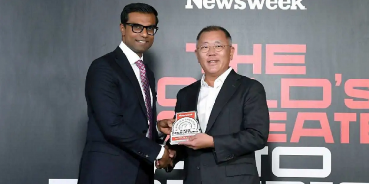 Eusiun Chung, Executive Chair Hyundai Sabet Penghargan Sebagai Sosok Paling Visioner Tahun Ini dari Newsweek