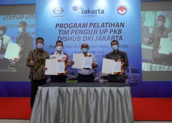HMSI, Dishub DKI Jakarta dan KNKT Tandatangani MoU Pelatihan Tim Penguji UP PKB