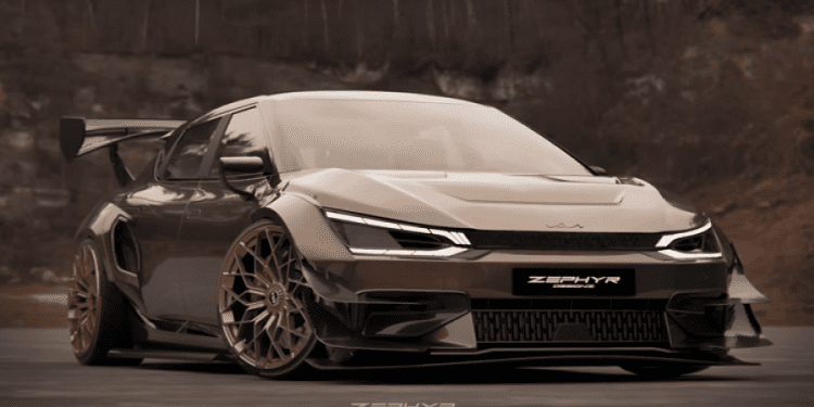 KIA EV6 GT Dimodifikasi Menjadi Monster Bersayap, Tampang Lebih Agresif