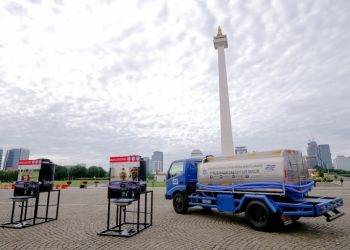 Komunitas Mobil Honda Sumbangkan Fasilitas Cuci Tangan untuk Monas