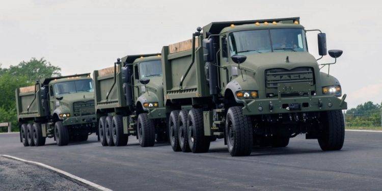 Mack Produksi 144 Truk Lapis Baja Baru M917A3 Untuk Angkatan Darat AS