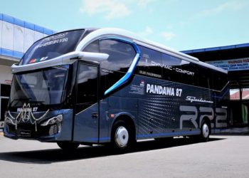 Pakai Bodi Skylander R22 SHD, Bus Baru PO Pandawa 87 Andalkan Sasis Hino RM 280