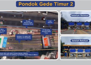 Pembangunan Proyek KCIC, Jasa Marga Pindah Transaksi Gerbang Tol Pondok Gede Timur 2