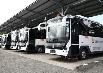 PTBA Operasikan 10 Unit Bus Listrik Di Lokasi Tambang