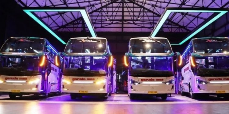 Rilis 4 Bus Terbaru, PO Garuda Mas Pakai Bodi Laksana