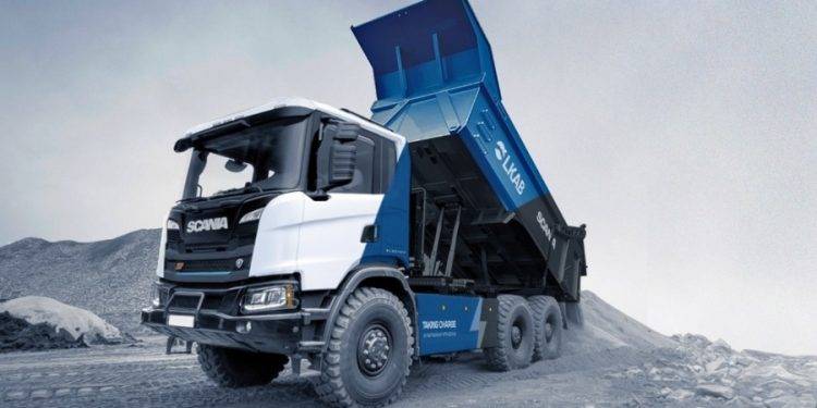 Scania Siapkan Truk Tipper Elektrik Khusus Tambang LKAB di Swedia