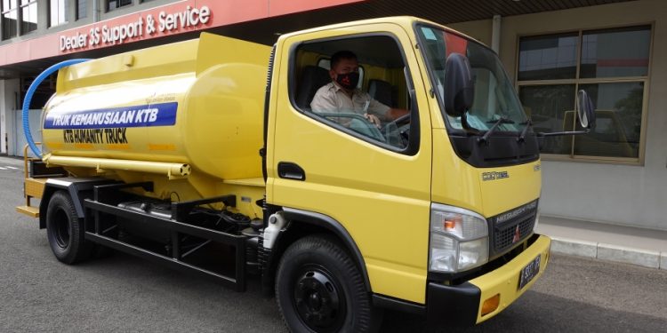 Selain Donasi Bersama Grup Mitubishi, KTB Kirim Truk Air Bersih Untuk Korban Gempa Cianjur