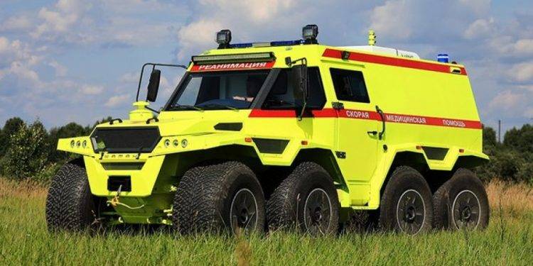 Shaman, Truk Monster Berpenggerak 8×8 Asal Rusia Kini Berbalut Ambulans