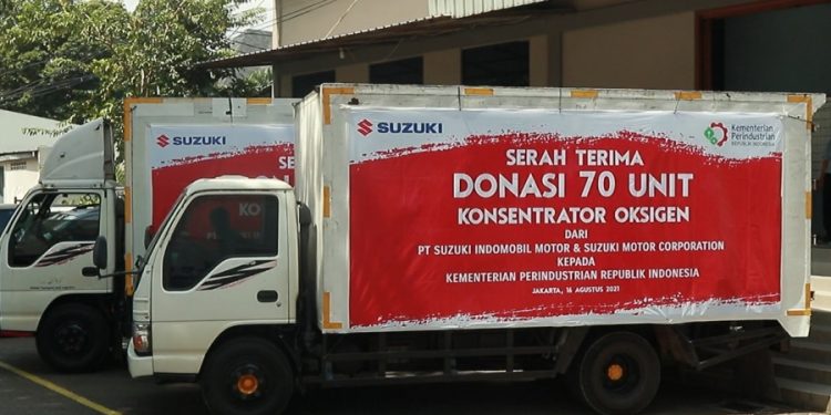 Suzuki Indonesia Donasi 70 Unit Oksigen Konsentrator ke Kemenperin