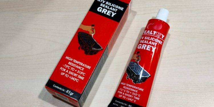 Tutup Rembesan Oli Mesin yang Bocor Bisa Pakai Wealthy Silicone Sealant Grey