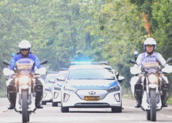 Ubah Kebiasaan Baru, Korlantas Polri Lakukan Pelatihan Personil Kelola Motor dan Mobil Listrik Untuk Pengamanan KTT G20