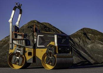 Awali Tahun 2023, Volvo CE Luncurkan Mesin Pemadat Aspal Elektrik Pertamanya