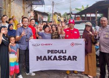 Peduli Banjir Makassar, Chery Indonesia Donasikan 500 Paket Bantuan