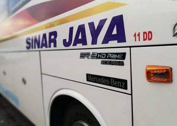 PO Sinar Jaya Buka Rute Baru Pelabuhan Semayang – IKN Pakai Bus Medium