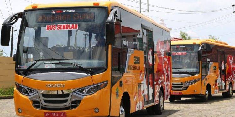 Pemkab Gunungkidul Dapat Bus Sekolah Baru Ramah Difabel