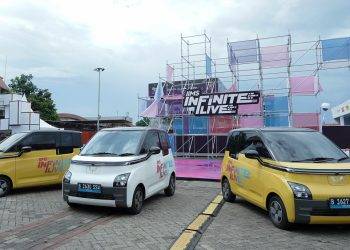 Wuling Air ev Jadi Shuttle Car Pengisi Acara Infinite Live di IIMS 2023