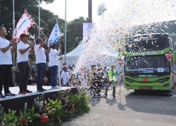 Kerahkan 64 Bus, Pertamina Berangkatkan 3.000 Orang Mudik Gratis