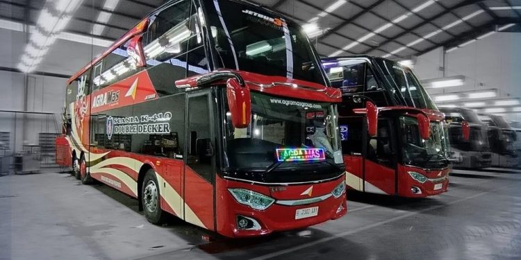 PO Agra Mas Buka Rute Baru Terminal Jombor – Parung Dengan Bus Doble Decker
