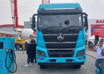 Sany Bawa Truk Listrik EV350 6×4 di Mining Expo 2023, Tarikan Lebih Enteng dari Truk Konvensional