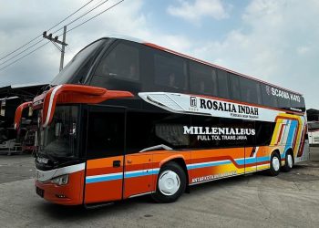 PO Rosalia Indah Rilis Bus Double Decker Baru dengan Kabin Mewah, Pakai Bodi Avante D2