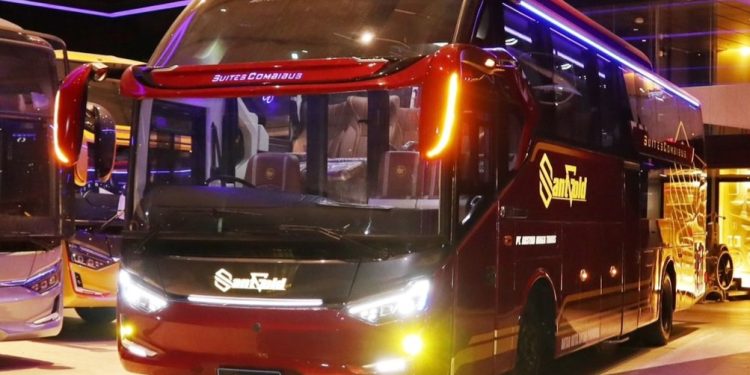 Suites Combi Bus Baru PO Sant Gold Segera Mengaspal, Layani Rute Yogyakarta – Parung