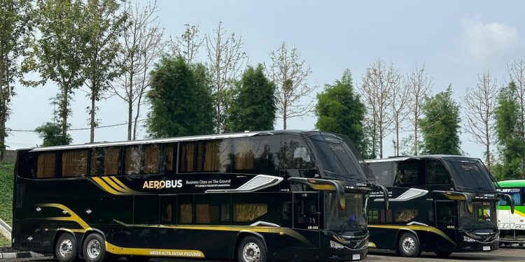 PO Aerobus Perdana Mengaspal, Rute Pekanbaru – Medan Pakai Bus Double Decker