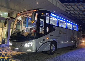 PO SS Travelink Perdana Gunakan Bodi Terbaru Avante H7 Single Glass dari Karoseri Tentrem
