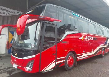 PO Agra Mas Rilis 4 Unit Bus Baru, Pakai Bodi Jetbus 5 MHD Double Glass