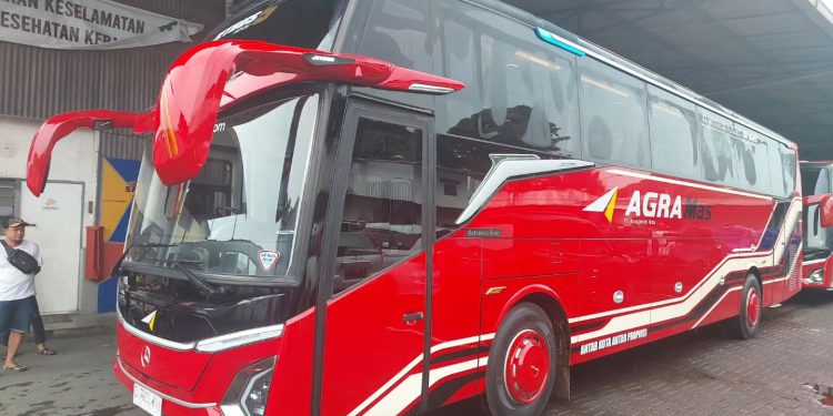 PO Agra Mas Rilis 4 Unit Bus Baru, Pakai Bodi Jetbus 5 MHD Double Glass