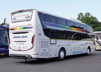 PO Sinar Jaya RIlis Sleeper Bus Baru, Tampilan Depan Bikin Pangling