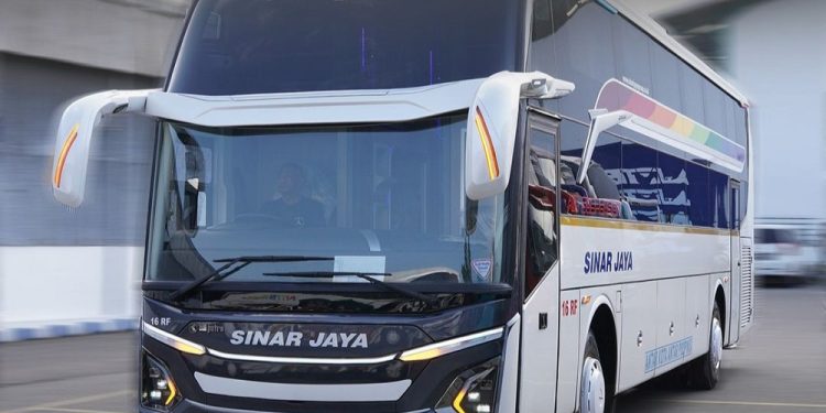 PO Sinar Jaya RIlis Sleeper Bus Baru, Tampilan Depan Bikin Pangling