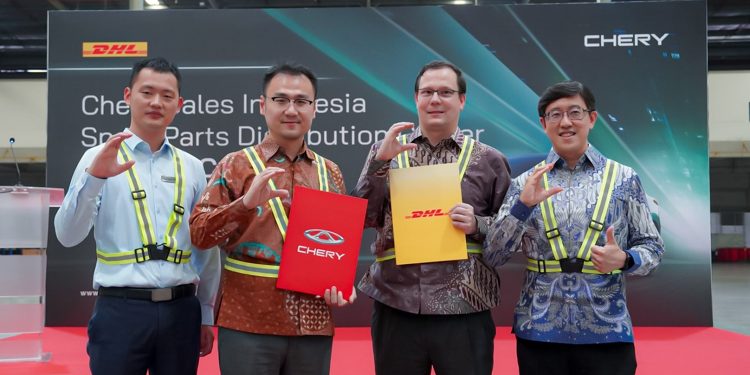 Chery Jalin Kolaborasi Strategis Dengan DHL, Optimalkan Suplai Suku Cadang