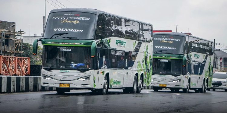 Bus Double Decker Pertama PO EPA Star Resmi Meluncur Dari Karoseri Tentrem