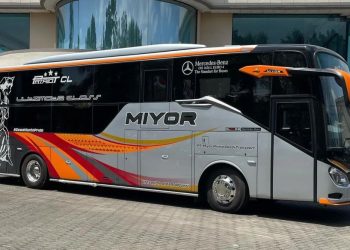 3 Bus Baru PO Miyor Pakai Bodi Patriot Combi Lux Siap Mengaspal