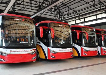 PO Gumarang Jaya Rilis 4 Unit Bus Baru, Pakai Bodi Legacy SR3 HD Panorama Ultimate-R