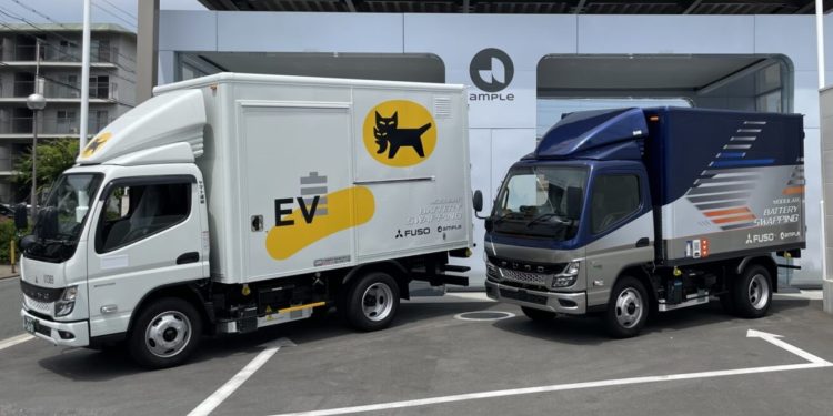 Mitsubishi Fuso Mulai Uji Teknologi Swap Baterai Untuk Truk Listrik eCanter