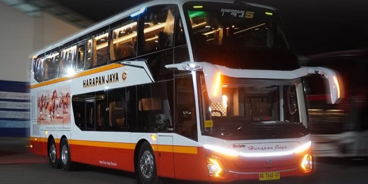 PO Harapan Jaya Tambah Bus Double Decker Baru Pakai Bodi Jetbus 5