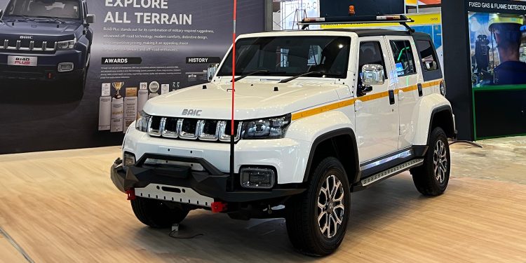 BAIC BJ40 Plus Mining Edition Pikat Para Pengunjung Mining Indonesia 2024