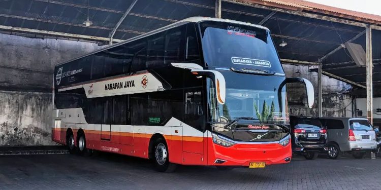 PO Harapan Jaya Rilis Bus Double Decker Combi Suites, Siap Layani Trayek Jakarta-Surabaya