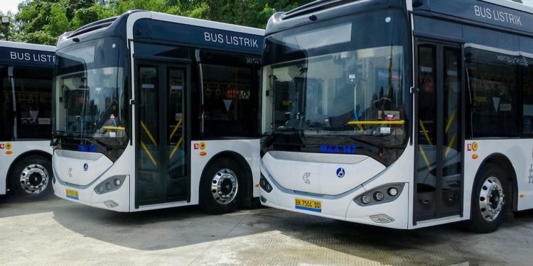 60 Bus Listrik Baru Mulai Mengaspal di Kota Medan