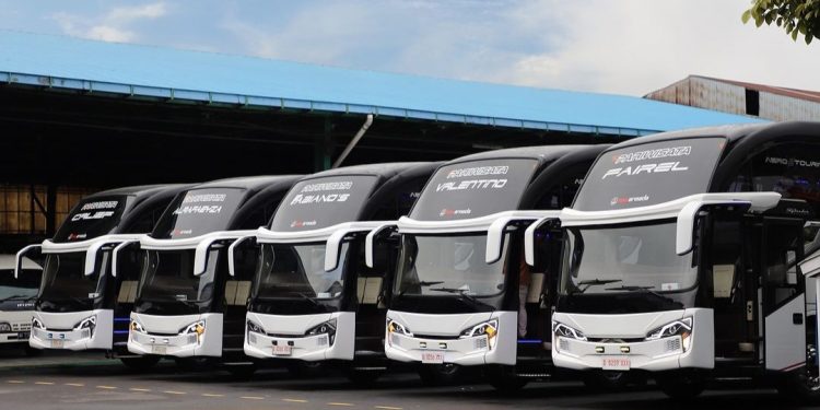 DMH Trans Tambah 5 Bus Baru dari Karoseri New Armada, Pakai Sasis Hino RM 280 ABS Euro 4