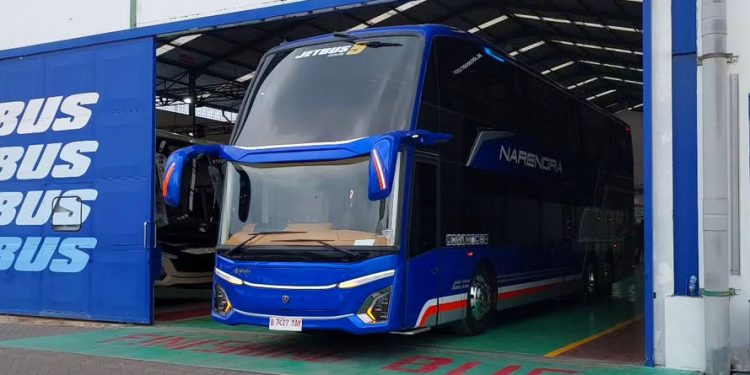 Bus Double Decker Terbaru PO Narendra Resmi Meluncur, Kabin Super Nyaman