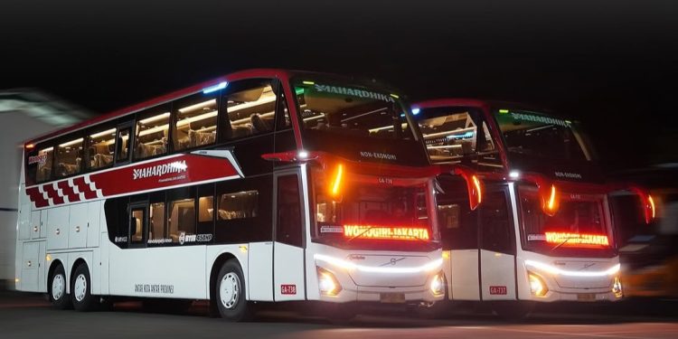 PO Mahardhika Tambah 2 Bus Double Decker Baru Pakai Bodi Jetbus 5 SDD