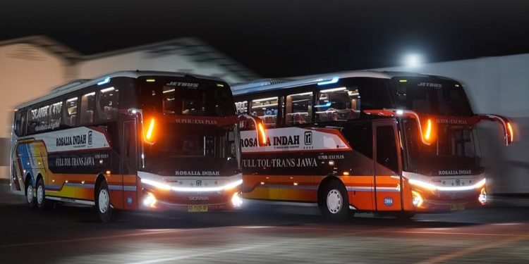 Pakai Bodi Jetbus 5 SHD, Bus Baru PO Rosalia Indah Punya Dua Kelas Berbeda di Kabinnya