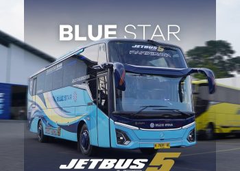 100 Bus Baru Blue Star Meluncur dari Karoseri Adiputro